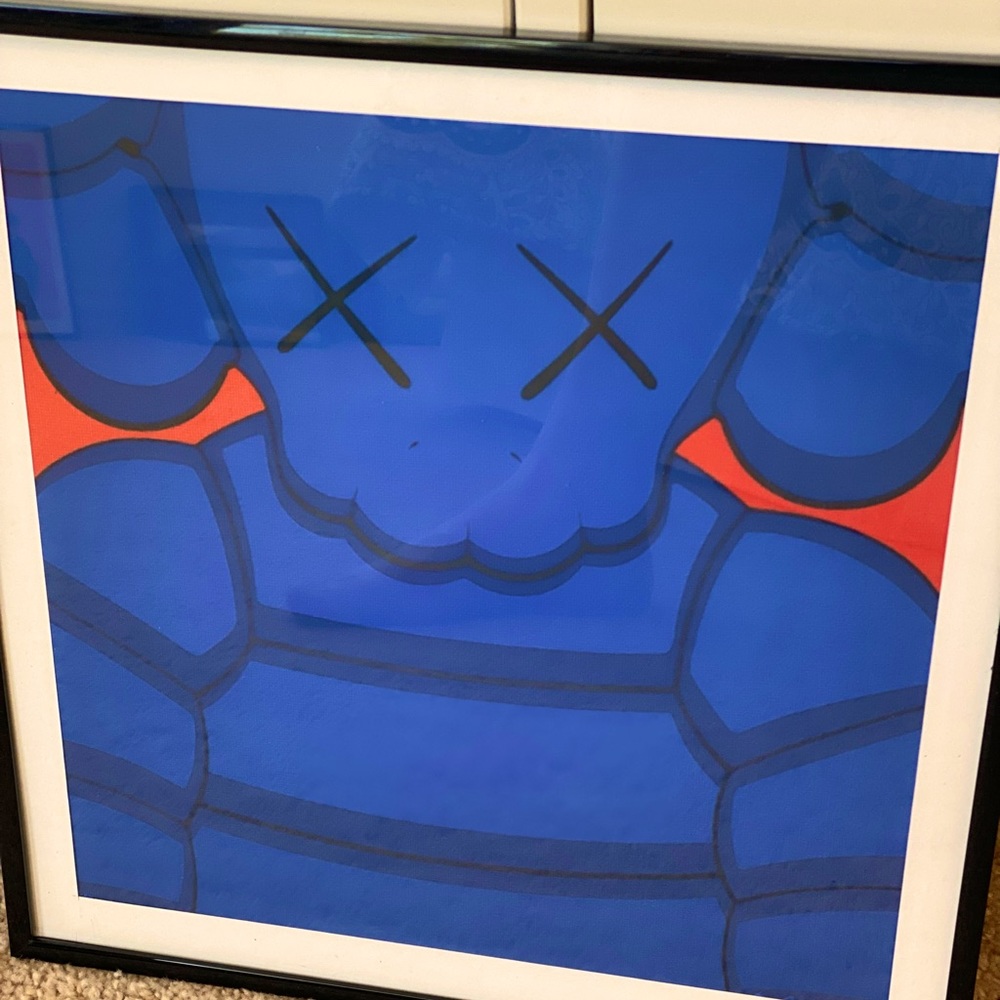 KAWS Chum Blue Canvas Print